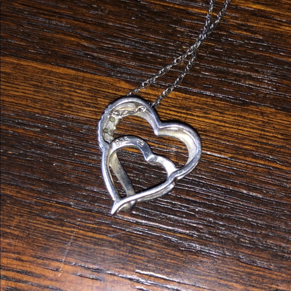 Kay Jewelers Diamond Accent Double Heart Necklace - Picture 7 of 11